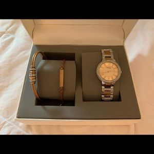 Fossil 3 piece Watch and Bracelet Set